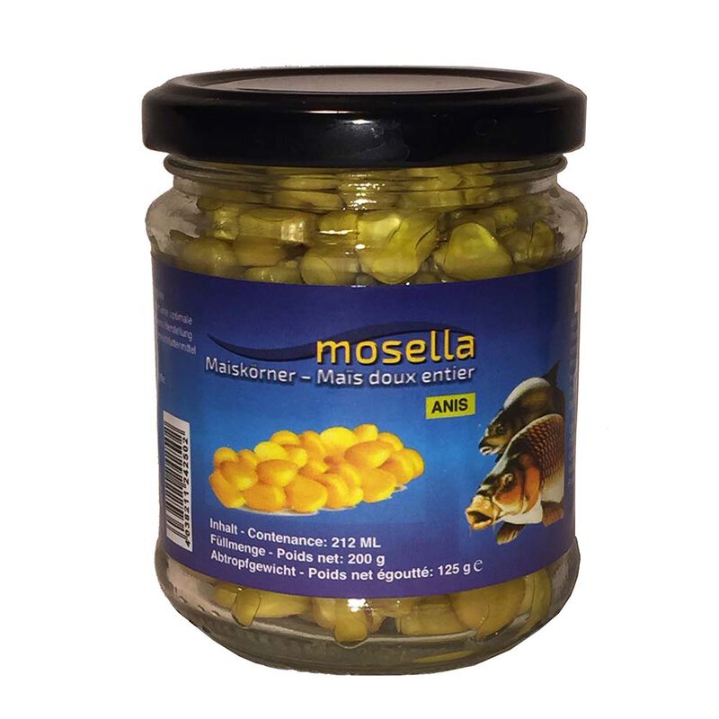 Mais anis Mosella pot en verre 212 ML (sans liquide) - Graines Prêt à Pêcher | Pacific Pêche