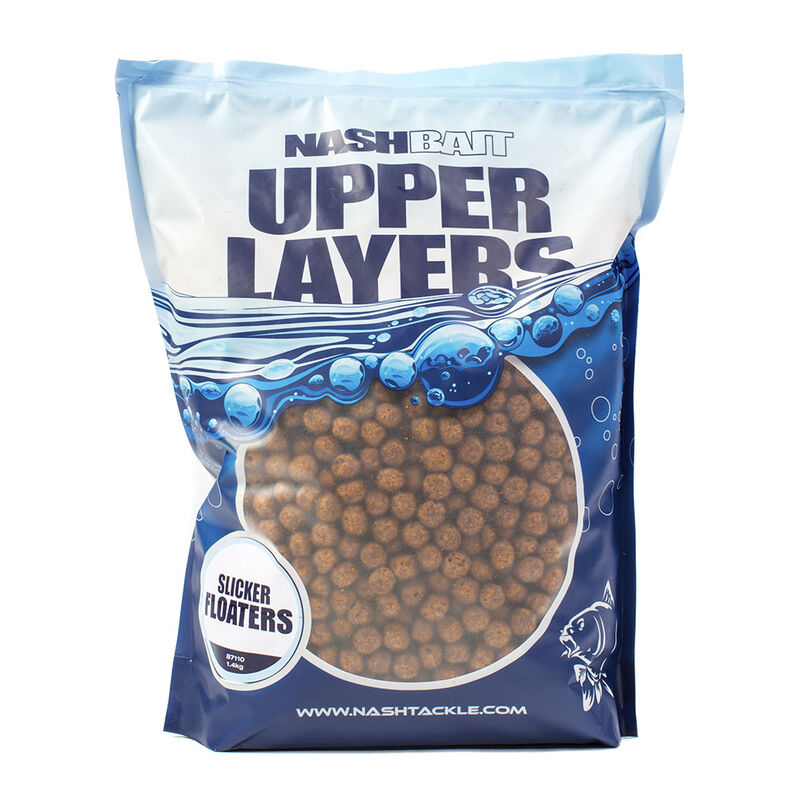 Pellets flottants carpe nashbait slicker floaters pure crustacean avec hookbaits 1.4kg - Eschages | Pacific Pêche