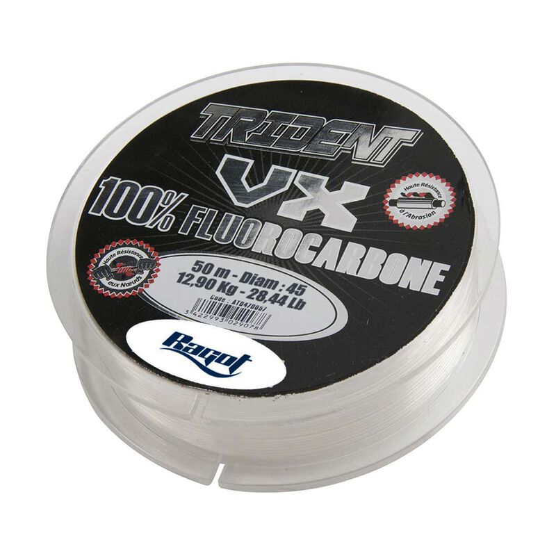 Bobine de 50m de Fluorocarbone Tortue Trident Vx Fluoro - Fluorocarbons | Pacific Pêche