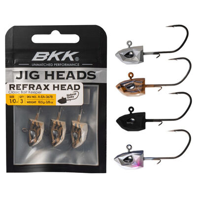 T&ecirc;te Plomb&eacute;e BKK Refrax Jig 3.5g taille #3/0 (x3) - T&ecirc;tes plomb&eacute;es | Pacific P&ecirc;che