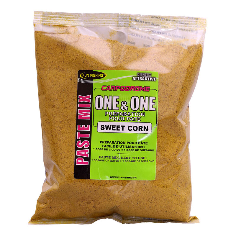 Preparation Pâte Fun Fishing One & One 500g Sweet Corn - Pâtes D'eschage | Pacific Pêche
