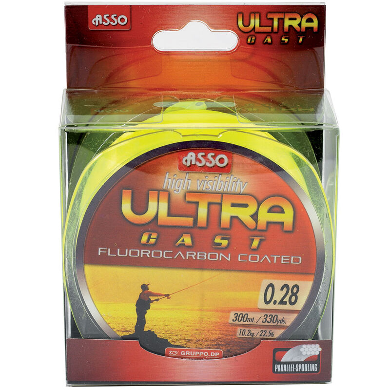 Fil fluoro coated asso ultra jaune mat 150m - Nylons | Pacific Pêche