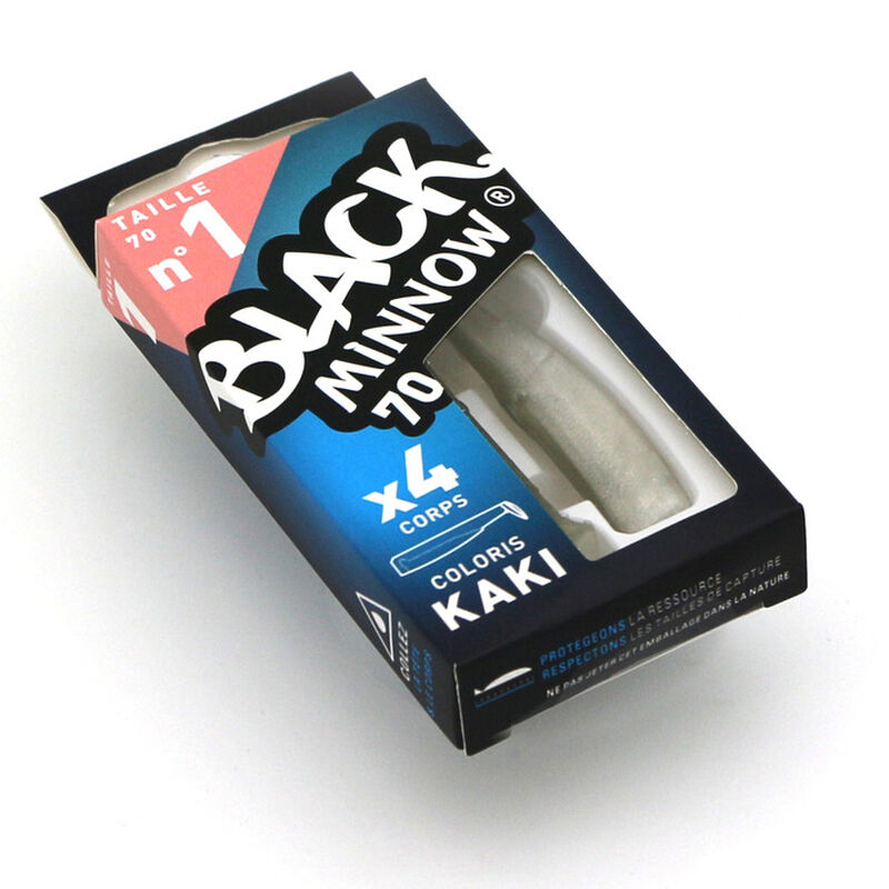 Leurre souple fiiish corps black minnow 70 7cm (x4) - Shads | Pacific Pêche