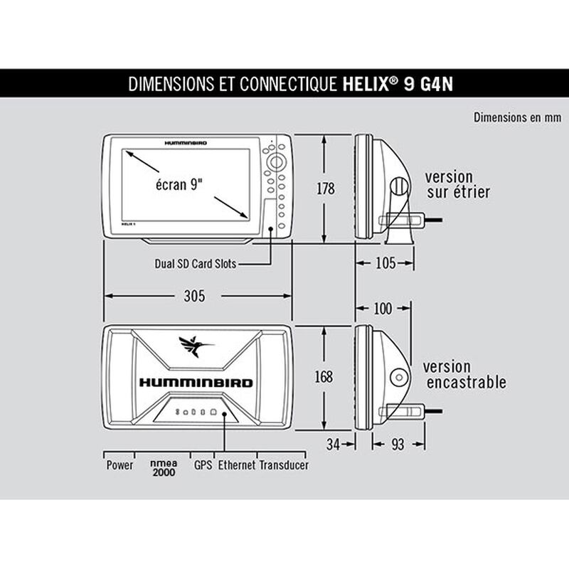 Combiné Helix 9G4N Chirp Mega SI+Sonde - Sondeurs/Gps | Pacific Pêche
