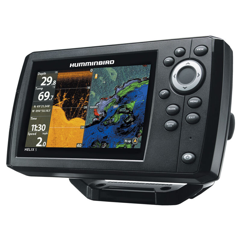 Combine sondeur / gps humminbird helix 5g2 di sonde ta+t° 200/455/800khz - Sondeurs/Gps | Pacific Pêche