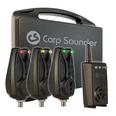 Coffret 3 détecteurs carpe carpsounder age-one + centrale - Coffrets détecteurs | Pacific Pêche