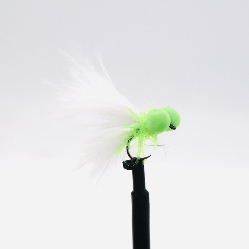 Booby blanc/chartreux H10 (x3) - Streamers | Pacific P&ecirc;che