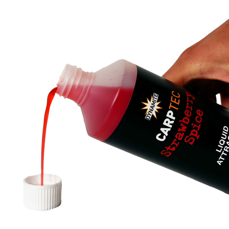 Liquide Attractant Dynamite CarpTec Strawberry & Spice 500ml - Boosters / dips | Pacific P&ecirc;che
