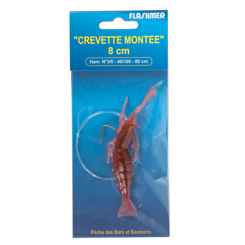 Leurre crevette montee mer flashmer  8cm - Leurres souples | Pacific P&ecirc;che