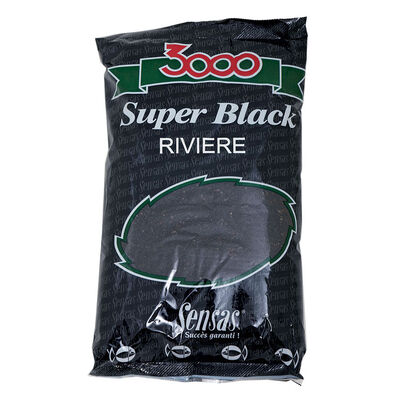 Amorce Sensas 3000 Super Black Riviere 1kg - Amorces | Pacific Pêche