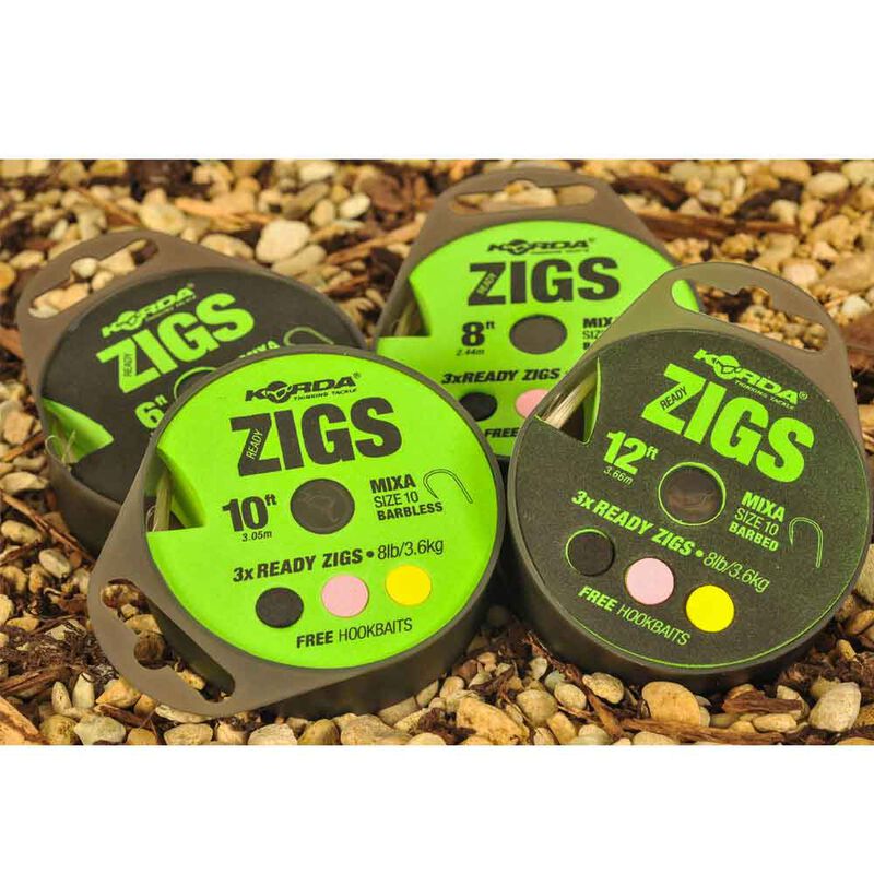 Montage zig rig carpe korda ready zigs taille 10 (x3) - ZIG | Pacific Pêche
