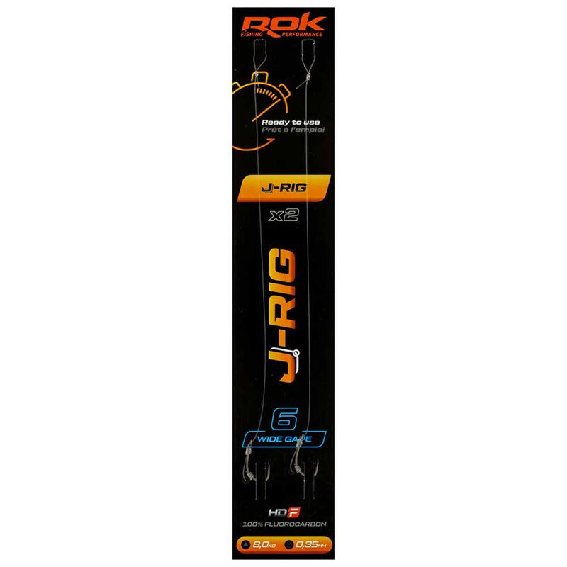 Bas de ligne Rok J-Rig Wide Gape x2 - Bas de Ligne Montés | Pacific Pêche