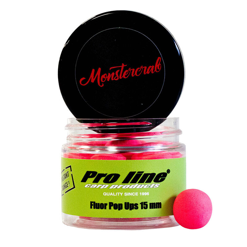 Bouillettes flottantes carpe proline monstercrab pop-ups 15mm - Flottantes | Pacific P&ecirc;che