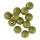 Perles rok rubber beads green 6mm - pochette de 25 - Perles | Pacific P&ecirc;che