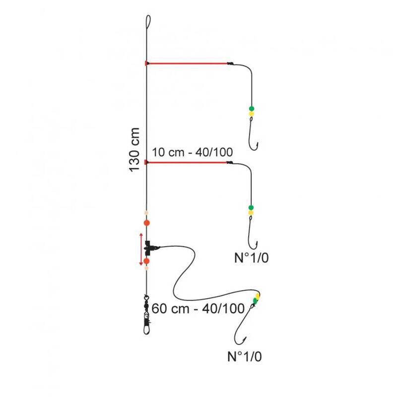 Bas De Ligne Flashmer Traînard Balais - Bas de Lignes / Lignes Montées | Pacific Pêche
