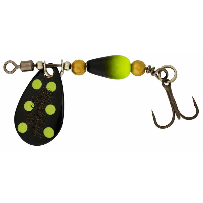 Cuillère Tournante Daiwa SilverCreek Spinner Black/Yellow Dots - Cuillères tournantes | Pacific Pêche