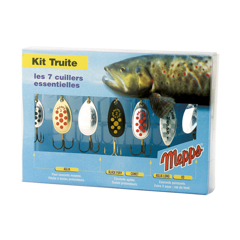Kit de cuill&egrave;res tournantes Mepps Kit Truite - Cuill&egrave;res | Pacific P&ecirc;che