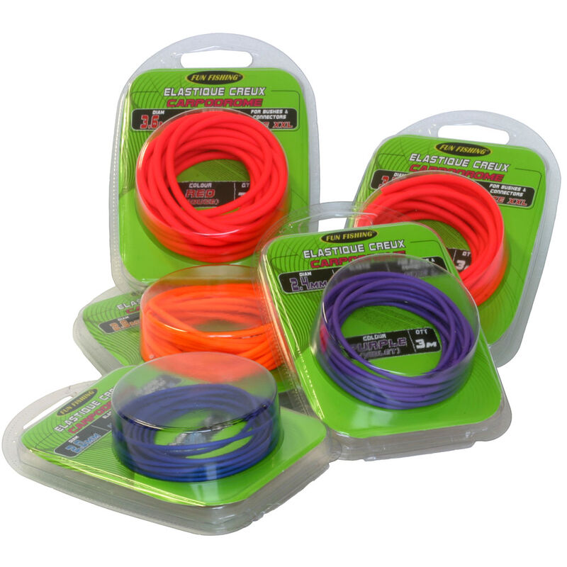 Elastique creux coup fun fishing fluo creux 3m - Elastiques Creux | Pacific Pêche