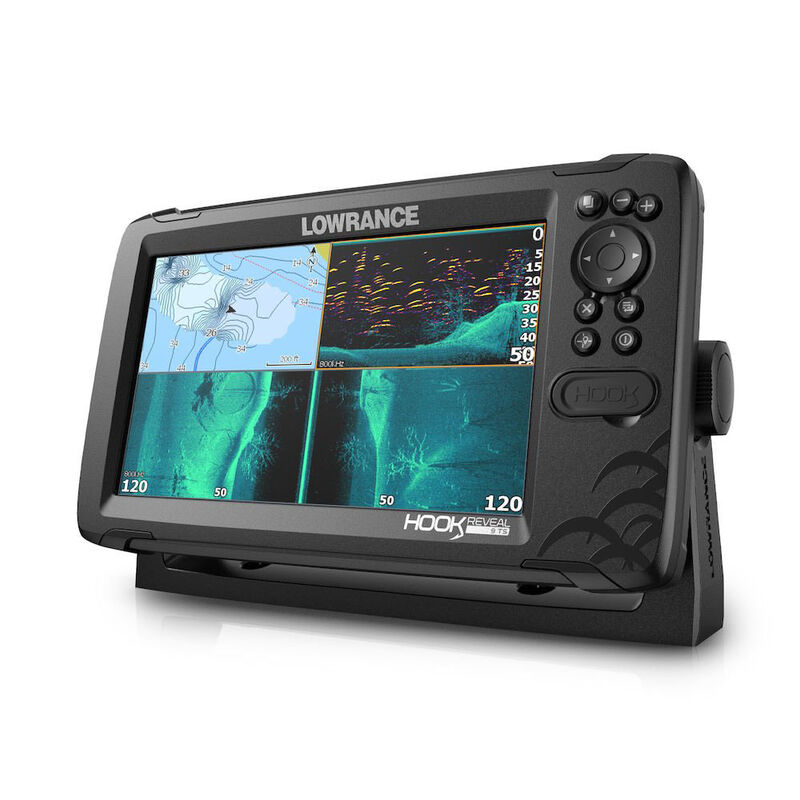 Sondeur Lowrance Hook Reveal Combiné 9" avec Sonde TripleShot - Sondeurs | Pacific Pêche