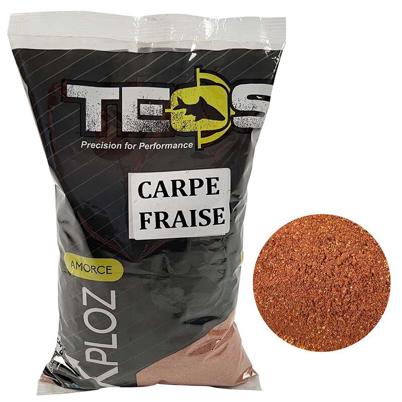 Amorçe Teos Xploz Carpe Fraise 1kg - Amorces | Pacific Pêche