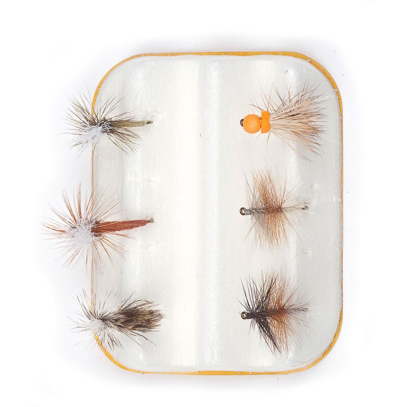 Lot De 43 Mouches De Pêche Climax - Sèches, émergentes - Hameçons #14 à #20 - Avec Boîte