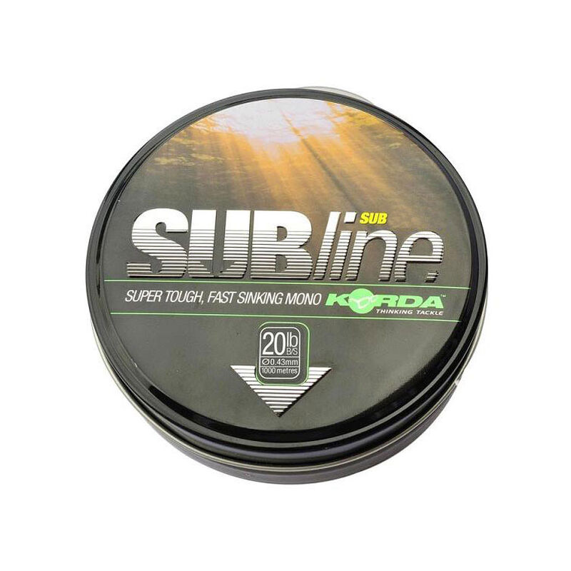 Nylon carpe korda subline 1000m green - Monofilament | Pacific P&ecirc;che