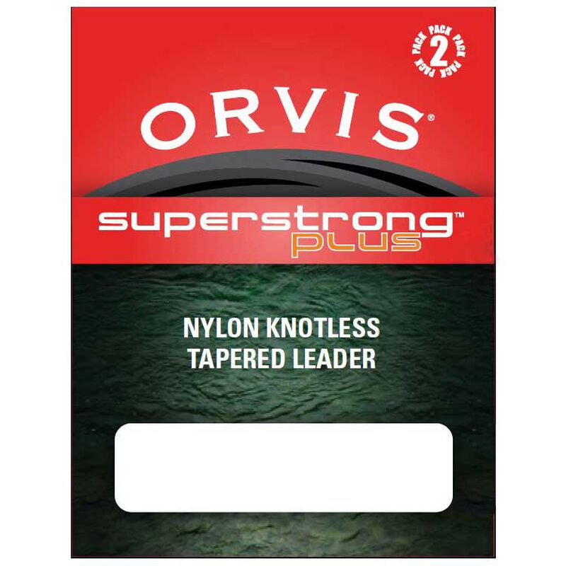Bas de ligne mouche orvis sans noeud super strong plus leader 12' (3,65 m) pack de 2 - Sans Noeuds | Pacific P&ecirc;che