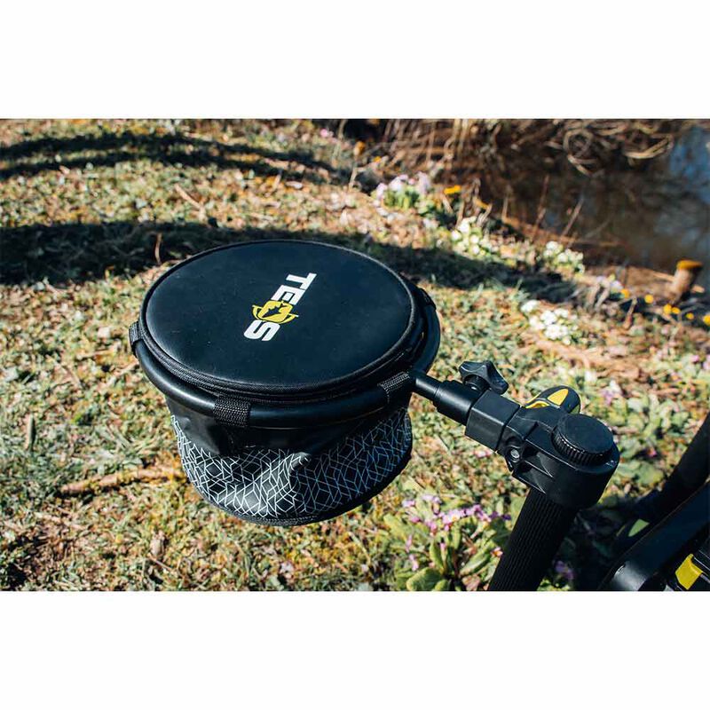 Support + Bac Souple Teos Soft Groundbait Bowl - Casiers, Kits Godets et Tiroirs | Pacific Pêche
