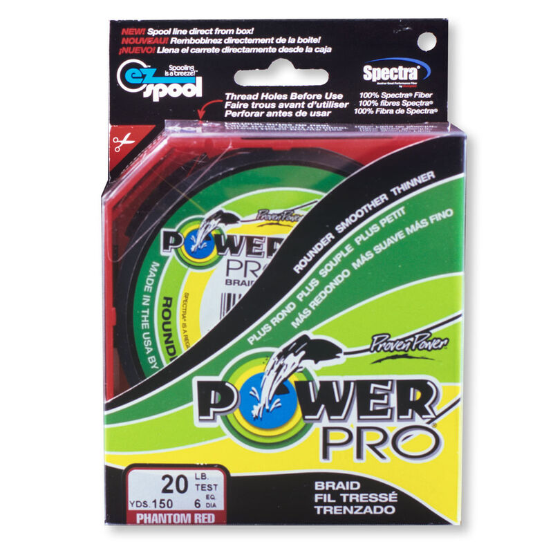 Tresse power pro rouge 1370m - Tresses | Pacific P&ecirc;che