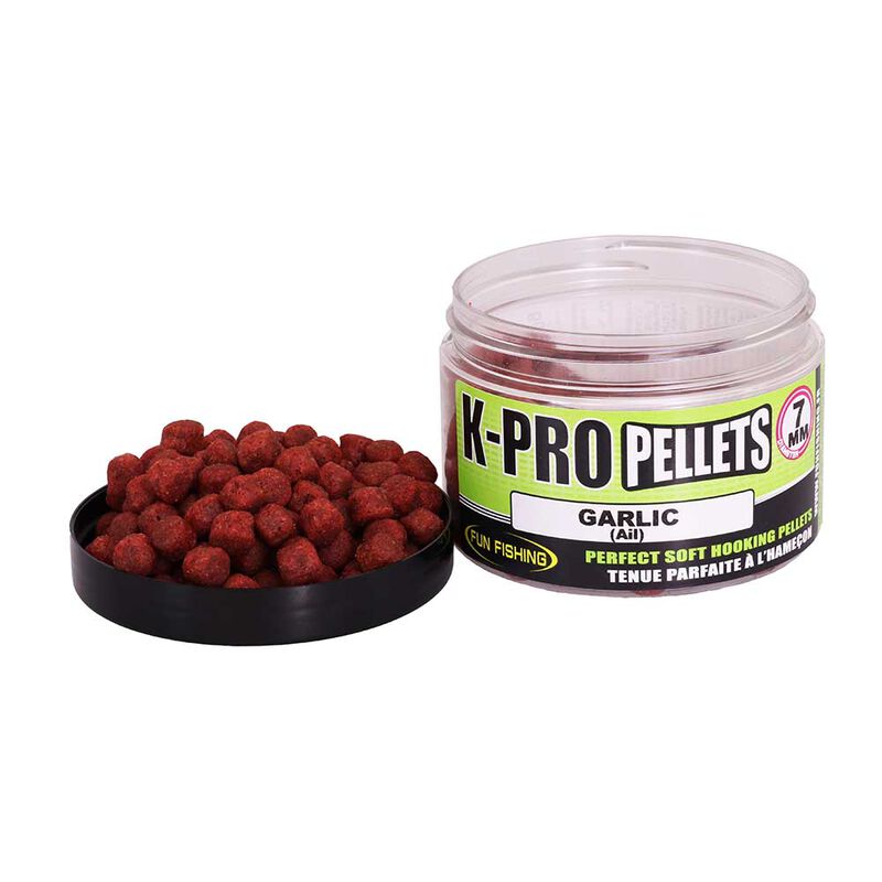Pellet d'eschage funfishing k-pro garlic (ail) 60g - Pellets Mous | Pacific Pêche