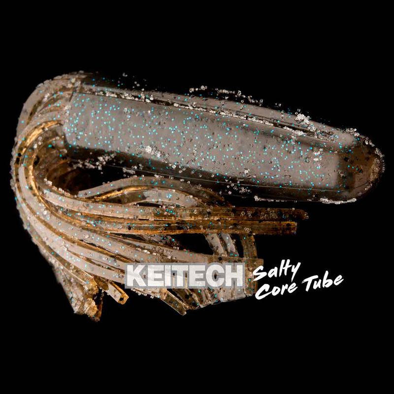 Leurre Souple Tube Keitech Salty Core Tube 8,9cm (x6) - Tubes / Octopus | Pacific P&ecirc;che