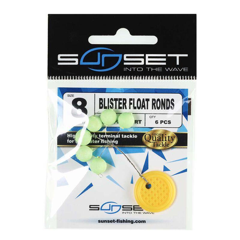 Blister Float Sunset ronds phospho vert - Perles | Pacific P&ecirc;che