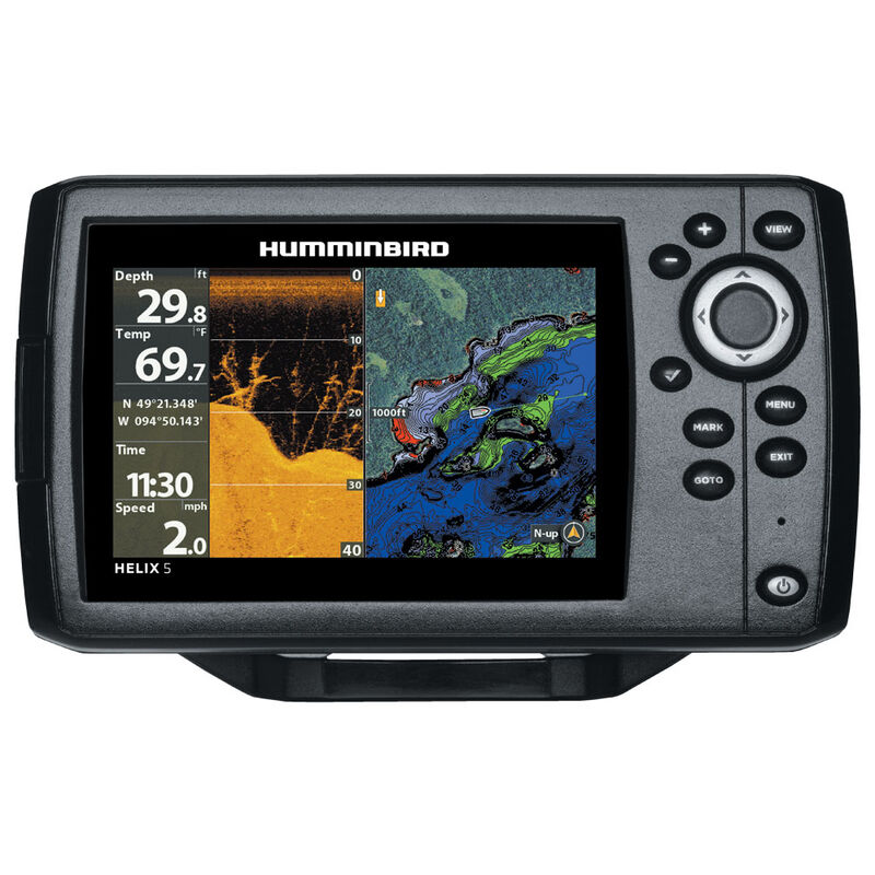 Combine sondeur / gps humminbird helix 5g2 di sonde ta+t° 200/455/800khz - Sondeurs/Gps | Pacific Pêche