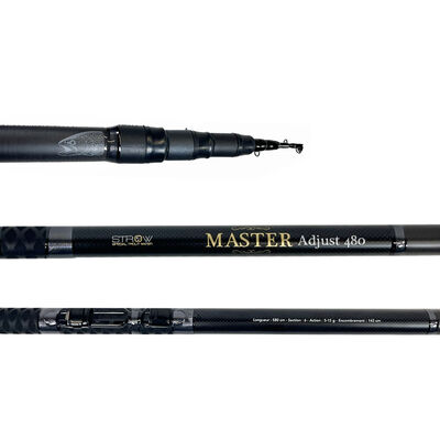 Canne Toc T&eacute;l&eacute;r&eacute;glable Strow Master Evo Adjust 4.80m, 5-15g - Cannes t&eacute;l&eacute;r&eacute;glables | Pacific P&ecirc;che