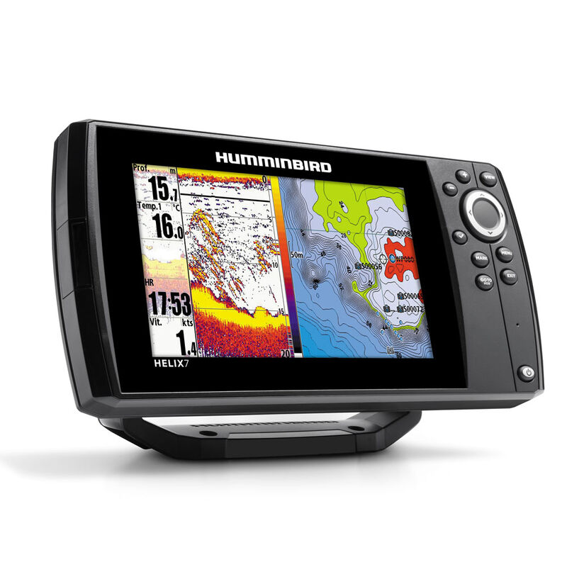 Combin&eacute; sondeur gps humminbird helix 7g3 gps chirp hd sonde ta+t&deg; 140/240khz - Sondeurs/Gps | Pacific P&ecirc;che