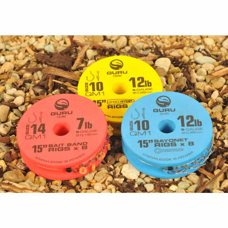 Hameçons montés coup guru bayonnets qm1 38cm (x8) - Hameçons / bas de ligne feeder | Pacific Pêche