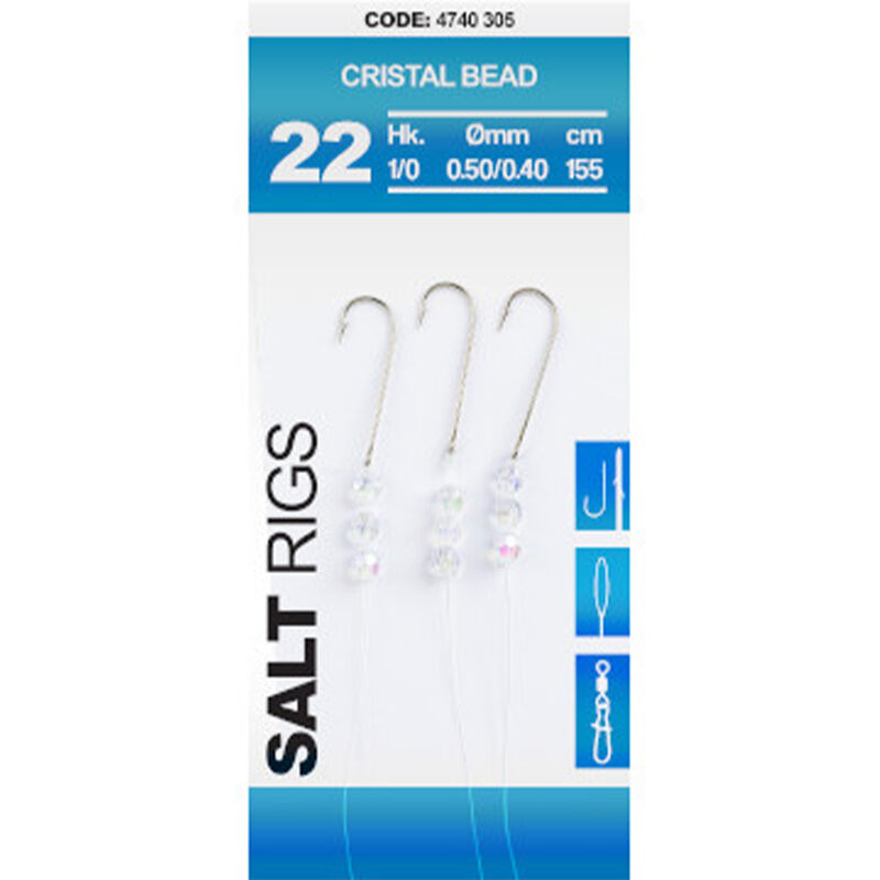 Bas de Ligne SPRO Salt Rig Cristal Bead - Bas de Lignes / Lignes Montées | Pacific Pêche
