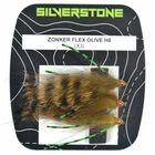 Streamer silverstone zonker flex olive h8 (x3) - Streamers | Pacific Pêche
