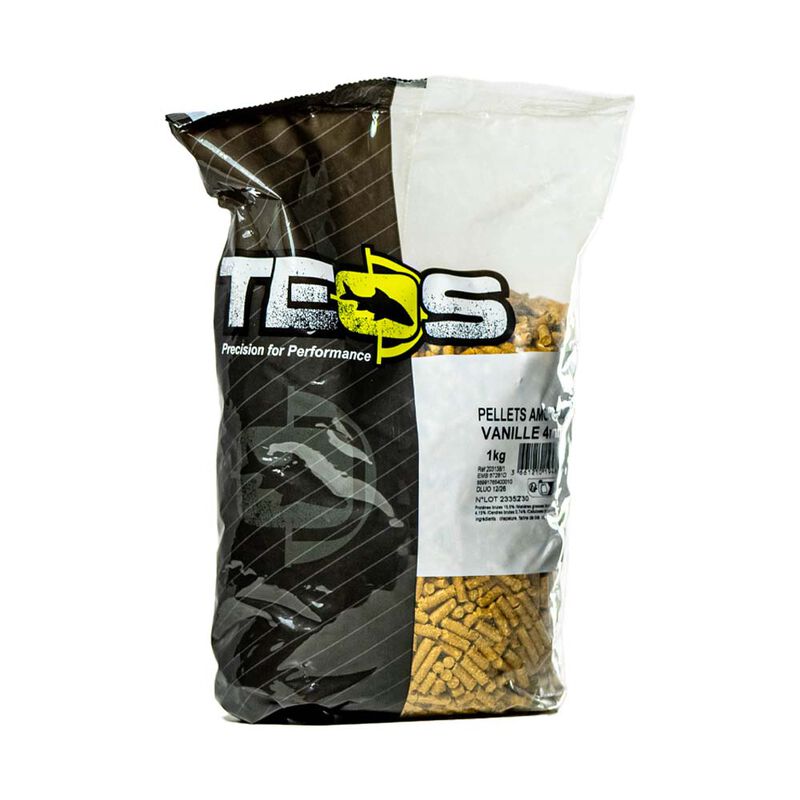Pellets d'Amorcage Teos Vanille 1kg - Pellets | Pacific Pêche