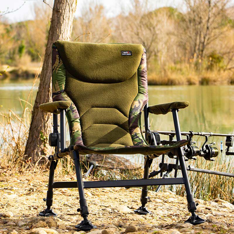 Level Chair Mack2 Carp Addict Camo - Levels Chair | Pacific P&ecirc;che