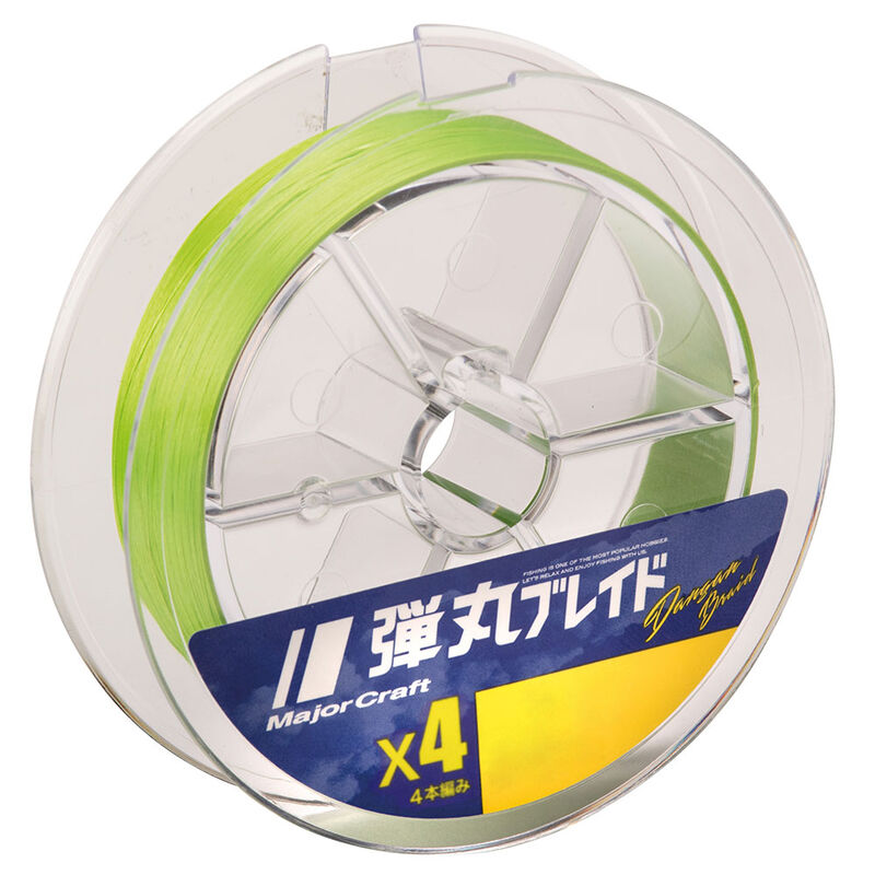 Tresse green majorcraft dangan braid 4 brins 150m - Tresses | Pacific P&ecirc;che