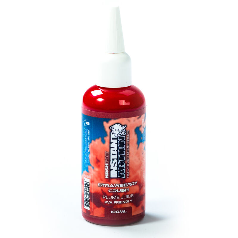 Booster carpe nashbait instant action plume juice strawberry crush 100ml - Boosters / dips | Pacific P&ecirc;che