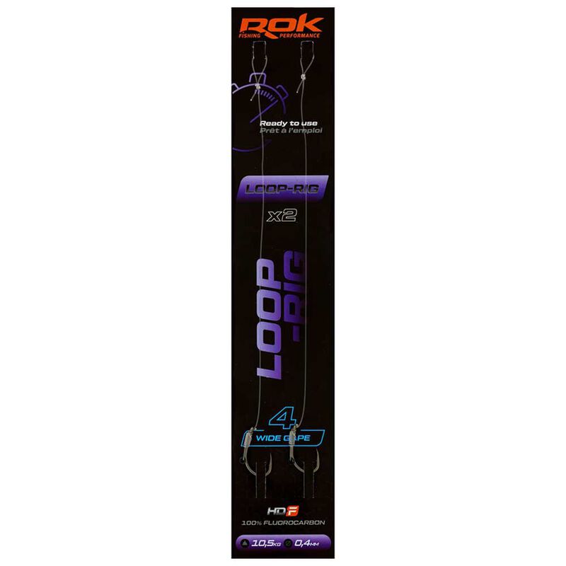 Bas de Ligne Rok Loop-Rig Wide Gape (x2) - Bas de Ligne Mont&eacute;s | Pacific P&ecirc;che