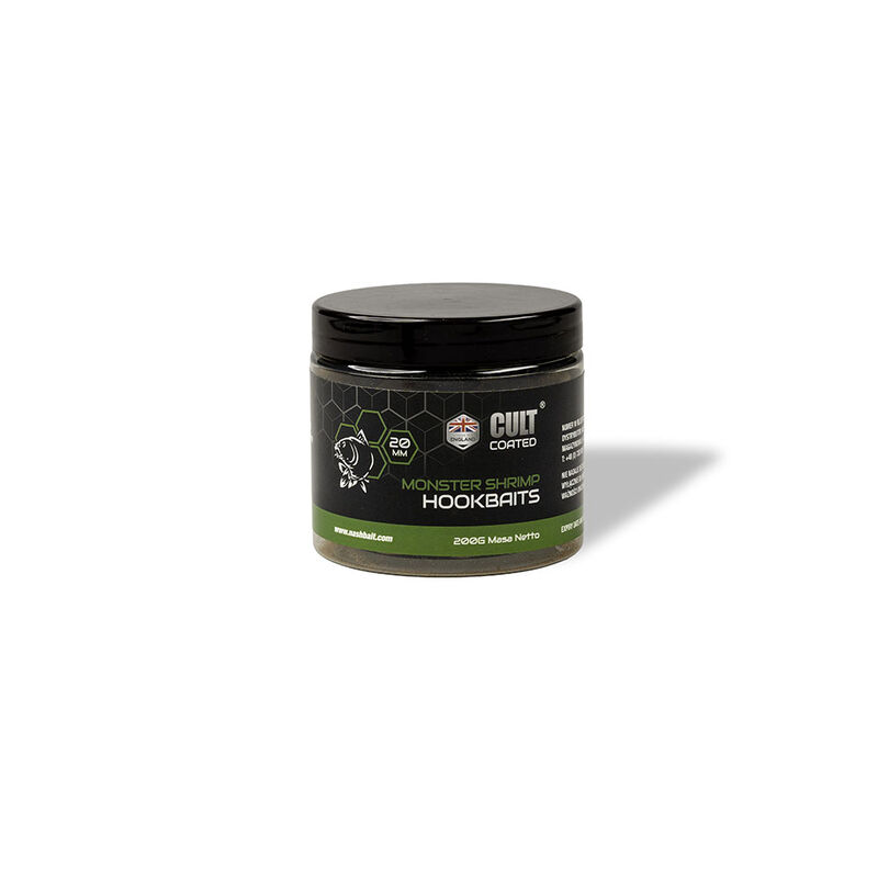 Bouillettes Nash Monster Shrimp Signal Coated Hookbaits - Denses | Pacific Pêche