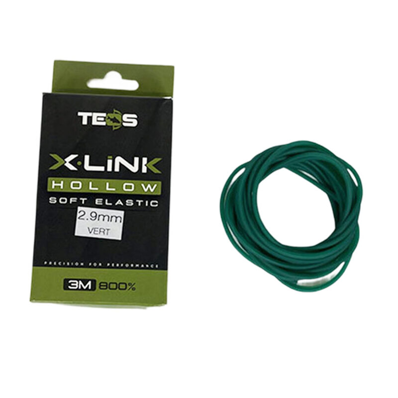 Elastique Teos X-Link Hollow Soft Elastic - Elastiques Creux | Pacific P&ecirc;che