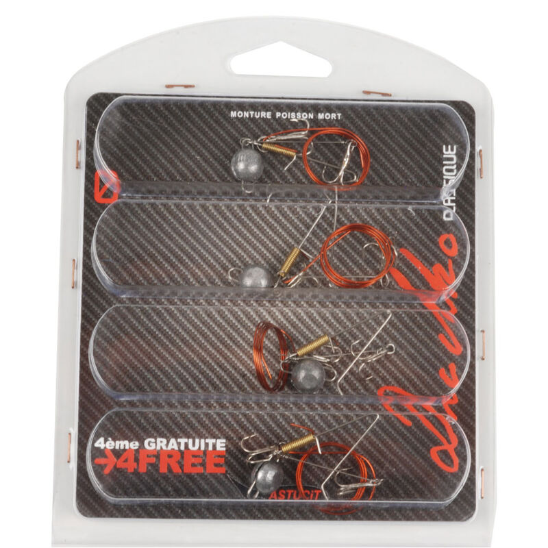 Kit monture mort manié carnassier drachko monture drachko (x4) - Carnassier au posé | Pacific Pêche