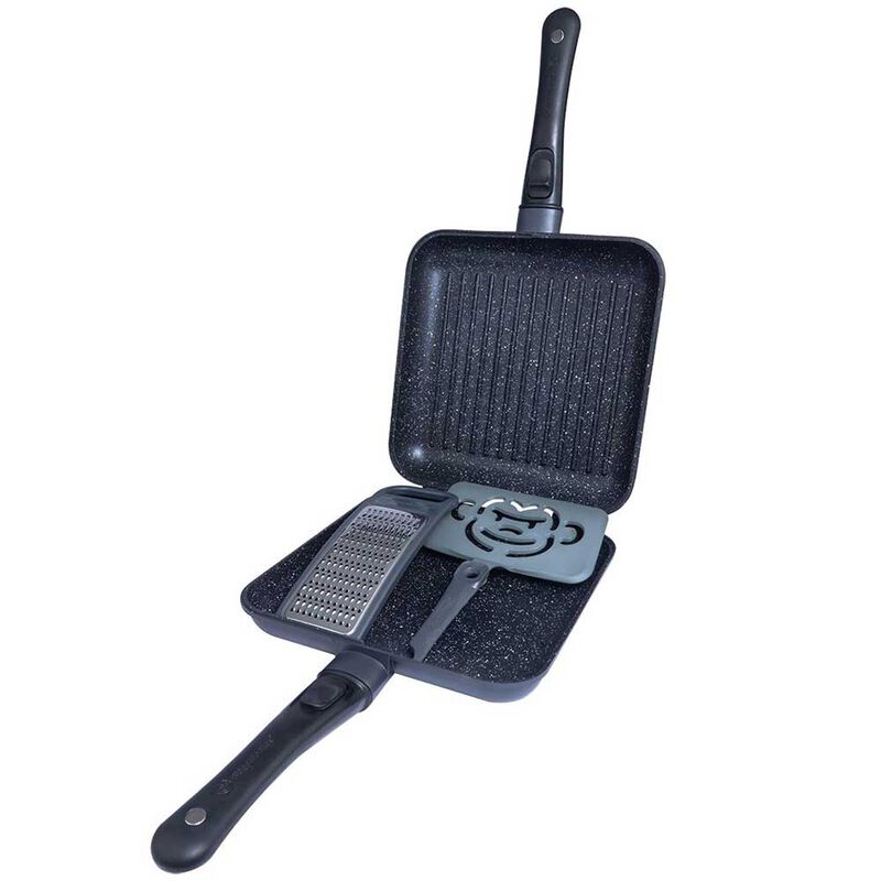 Poêle Ridge Monkey Set Casserole + Grill Connect XXL Granite Edition - Cuisine/Repas | Pacific Pêche