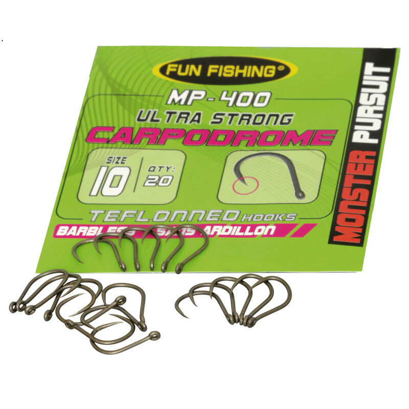 Hameçons coup fun fishing monster pursuit a oeillet sans ardillon mp400 (x20 - Hameçons non Montés à Oeillets | Pacific Pêche