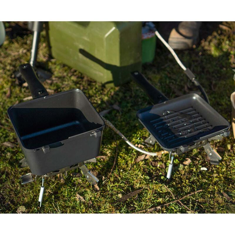 Set Ridge Monkey mini Grill + Casserole connect multi-uages - Cuisine/Repas | Pacific P&ecirc;che