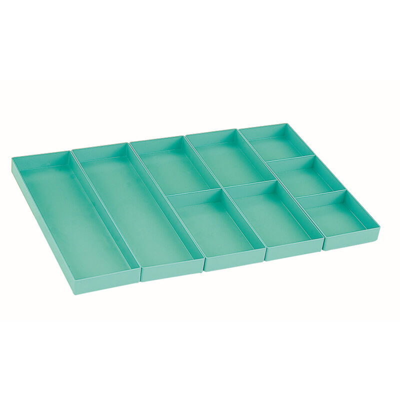 KIT GODETS TIROIR RIVE 30MM AQUA - Casiers, Kits Godets et Tiroirs | Pacific Pêche